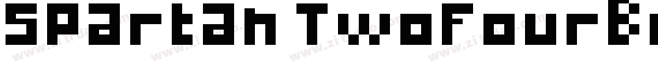 Spartan TwoFourBoldP字体转换